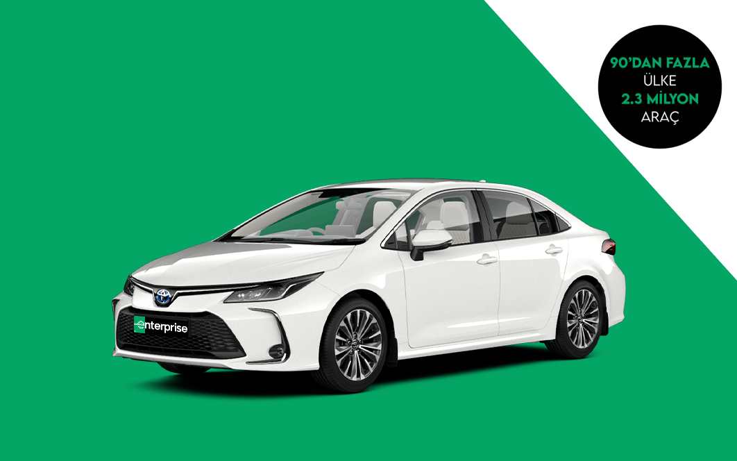Enterprise’da Toyota Corolla Otomatik 1.590 TL’den kiralama!