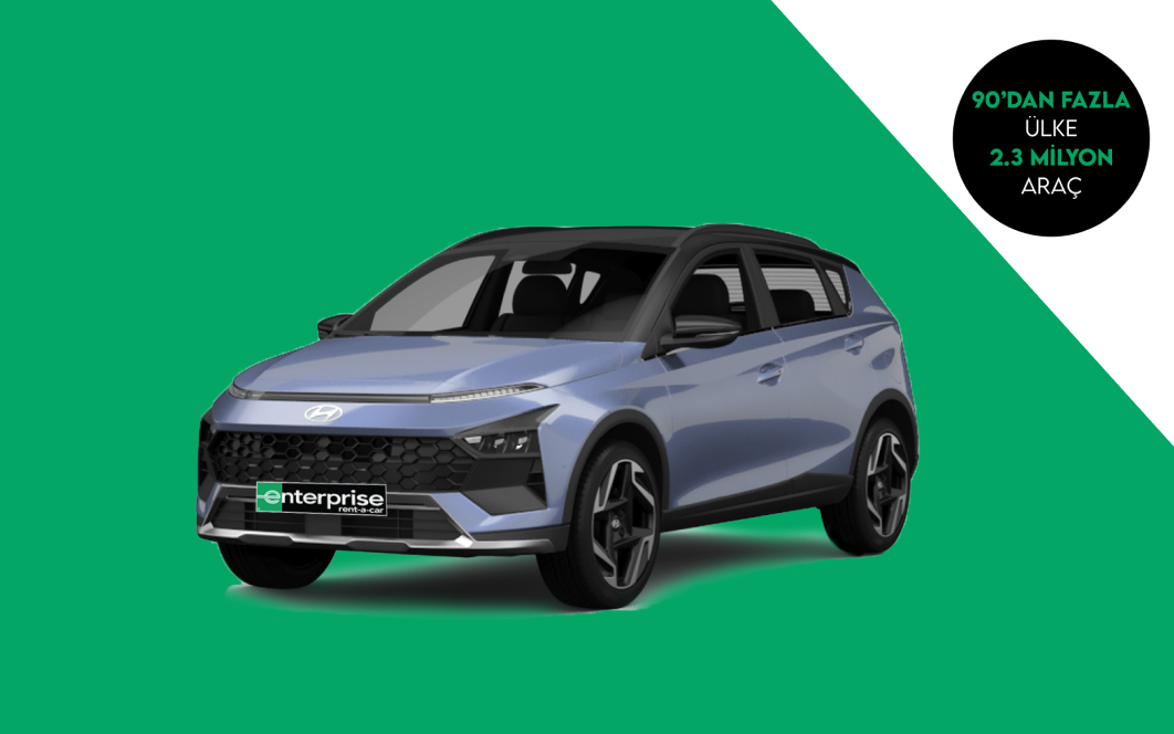 Enterprise’da Hyundai Bayon Benzinli 1.890 TL’den kiralama!