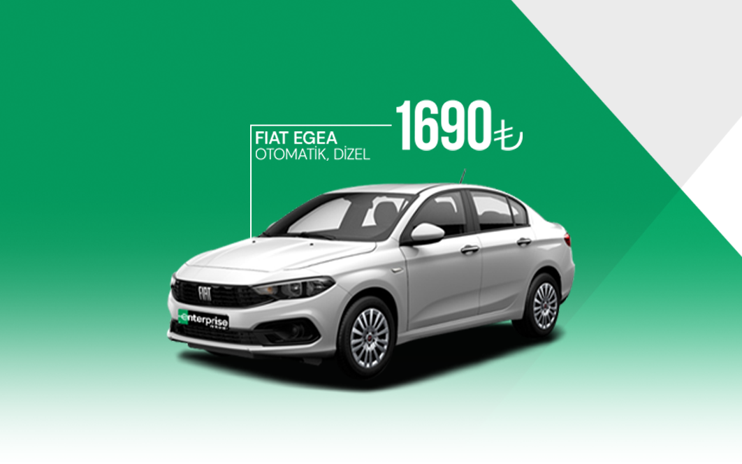 Enterprise’da Fiat Egea Otomatik Dizel 1.690 TL’den kiralama!