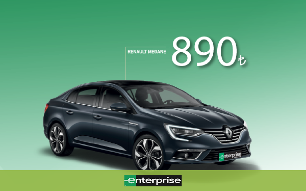 Enterprise’da Renault Megane otomatik 890 TL’den kiralama fırsatı!